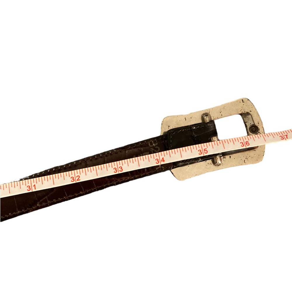 Women’s—Brighton Reversible Black And Brown Belt. Silver Detailing And Buckle. - Picture 12 of 13